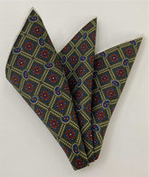 Macclesfield Printed Silk Pocket Square MCP-719